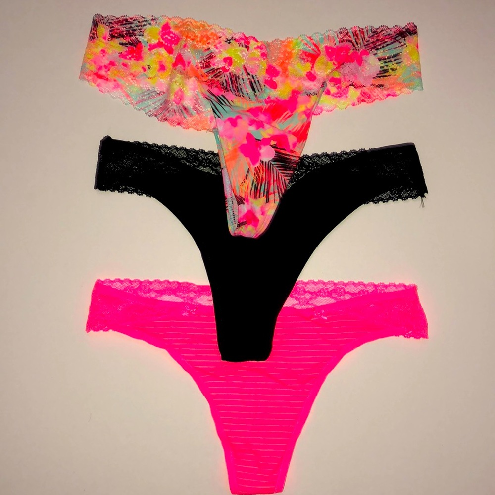 NWT victoria secret panty bundle 3 for $21